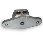 Plastic head and mounting flange Mount-demount heads