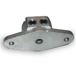 Plastic head and mounting flange Mount-demount heads