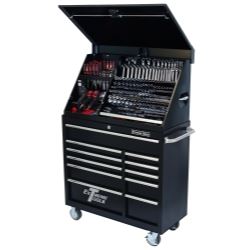 Extreme Tools Inc-41" Ext Portable Workstation/Roller Cab Combo-BLK