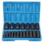 GRE1719D 19 PC 1/2"DR 12 POINT DEEP LENGTH FRACTIONAL SET