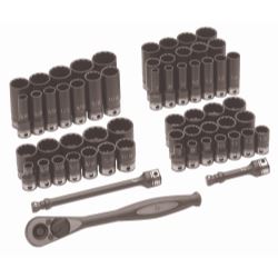 Grey Pneumatic-3/8" Dr. 59pc Fract. & Metric Duo-Socket Set - 12