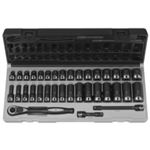 GRE81635MRD 3/8" Dr. 35pc Metric Std & Deep Duo-Socket Set - 6