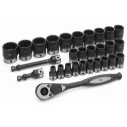 Grey Pneumatic-1/2" Dr. 29pc Metric Duo-Socket Set - 12 Pt.