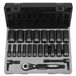 Grey Pneumatic-1/2" Dr. 22pc Fractional Deep Duo-Socket Set - 6 P