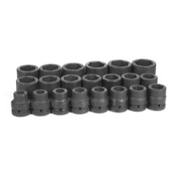 Grey Pneumatic-1" DR 21PC FRAC SOCKET SET 3/4" - 2"