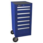 HOMBL08018070 18" H2Pro Series 7-Drawer Side Cabinet-Blue