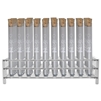 Wedding Theme Test Tube Set, Custom Printed, Clear Test Tubes with Cork Stoppers and Rack, Polystyrene, Karter Scientific (Pack of 50)