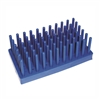 50 Place, 14/17mm Peg Test Tube Rack, PP Plastic, Blue, Karter Scientific 400U2 (Each)