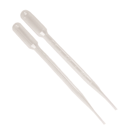 20 Pack - 3ml Plastic Disposable Graduated Transfer Oils Pipettes