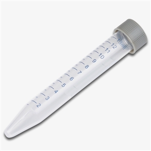 15ml Centrifuge Tube, PP Material, Printed Graduation, Grey Cap, Sterile