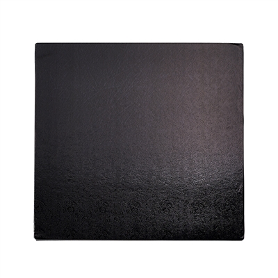 10" SQUARE CAKE DRUM -  GLOSS BLACK (5 PER PACK)