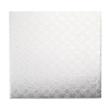 10" SQUARE CAKE DRUM - SILVER FOIL (5 PER PACK)