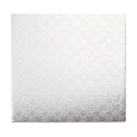10" SQUARE CAKE WRAP AROUND (1/4" THICK) - SILVER FOIL (25 PER PACK)