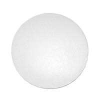 12" ROUND CAKE WRAP AROUND (1/4" THICK) - WHITE GLOSS (25 PER PACK)