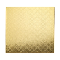 14" SQUARE CAKE WRAP AROUND (1/4" THICK) - GOLD FOIL (25 PER PACK)