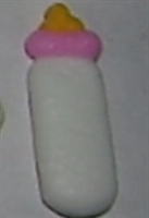 BABY BOTTLE - WHITE WITH PINK