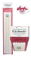 POLY-DOWELS Round Cake Dowel White - Retail Pack (5 pcs)