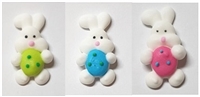 Royal Icing Bunny With Easter Egg (Small) - Assorted Colors