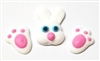 Royal Icing Bunny Face & Feet Combo