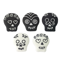 Royal Icing Day Of The Dead Deco - Black & White Assortment