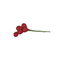 Med-Lg Holly Berry Bunch - Red