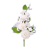 Carnation Corsage - White