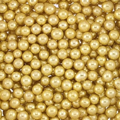 Non-Edible Metallic Gold Dragees - 5mm