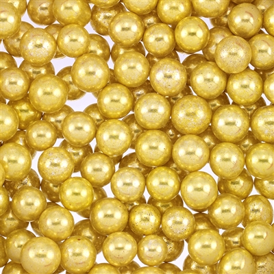 Non-Edible Metallic Gold Dragees - 8mm