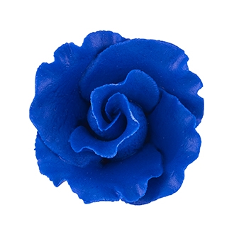 Med-Lg Gum Paste Formal Rose - Royal Blue