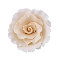Large Gum Paste Formal Rose - Cream