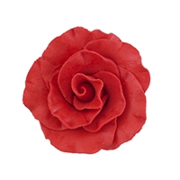 Large Gum Paste Formal Rose - Red