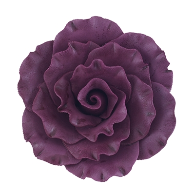 XXL Gum Paste Formal Rose - Burgundy