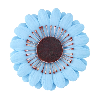 Large Gum Paste Gerbera Daisy - Blue