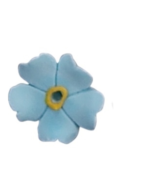 Small Gum Paste Hydrangea Blossom - Blue