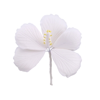 Gum Paste Hibiscus - White