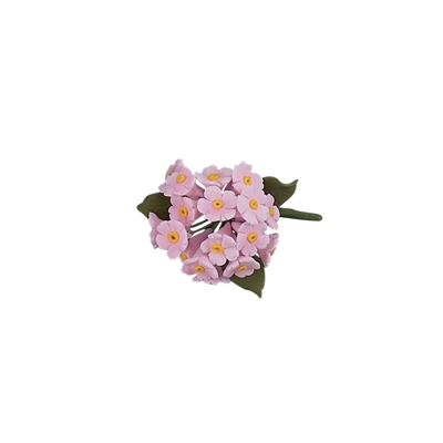 Mini Gum Paste Hydrangea Bunch - Pink