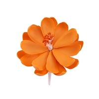 Medium Gum Paste Lotus - Orange