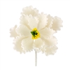 XXL Gum Paste Peony Blossom - White With Yellow And Green Center