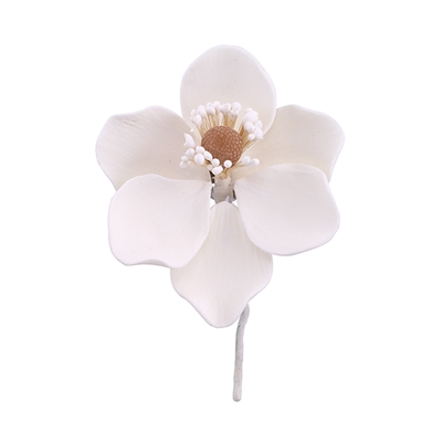 Gum Paste Poppy Anemone - White