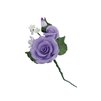 Medium Rose And Rosebud Corsage - Lavender