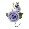 Large Rose And Rosebud Corsage - Lavender