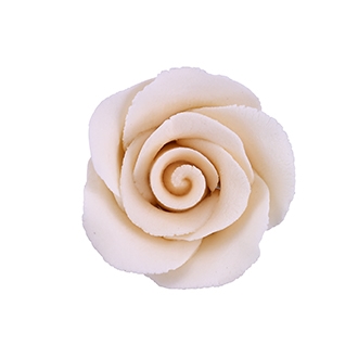 Medium Gum Paste Rose - Cream