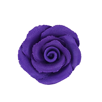 Medium Gum Paste Rose - Purple