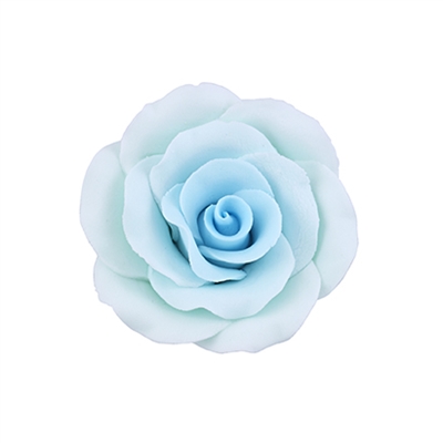 Large Gum Paste Rose - Blue
