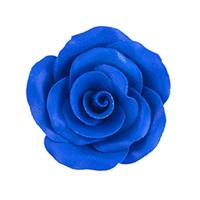 Large Gum Paste Rose - Royal Blue