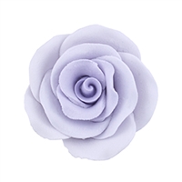 Large Gum Paste Rose On A Wire - Lavender