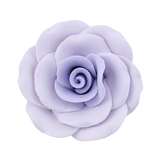 XL Gum Paste Rose On A Wire - Lavender