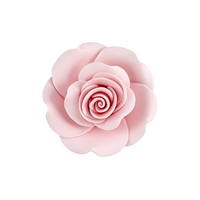 XL Gum Paste Garden Rose On A Wire - Pink