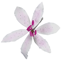 Large Gum Paste Stargazer Lily - Pale Pink