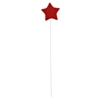 Gum Paste Star On A Wire - Red